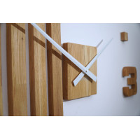 Drevené nástenné hodiny Lamele 100cm FlexiStyle z230 d
